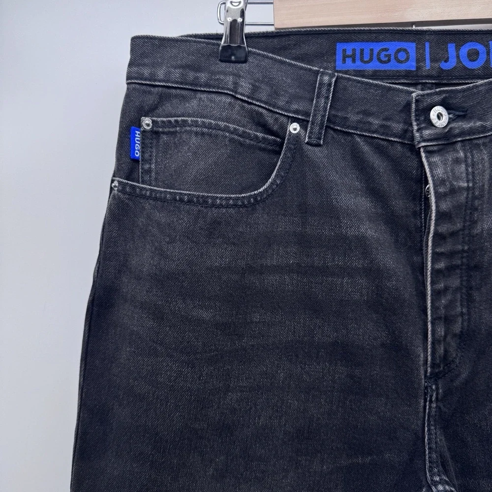 HUGO Boss Jonah Jeans Men's Size 34X32 Straight Leg Fit Black NWT
